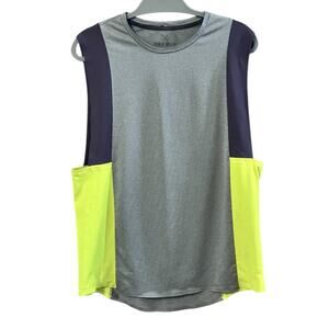 Robert Geller x Lululemon Take The Moment Neon Yellow Sleeveless Muscle Tank